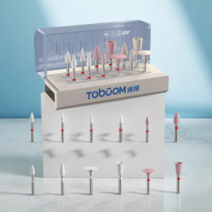 치과 소모품 토붐 12개/세트 RA0212D 치과 실험실 폴리싱 키트 (포세린용) - Product Image 1