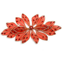 WHD-176 Dernière mode, applique en dentelle 3D avec fleurs multicolores pour robes