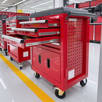 Carrito de Herramientas Aislado Lutro Workshop con 68 Piezas de Herramientas Manuales Aisladas VDE para Reparación de Vehículos de Nueva Energía