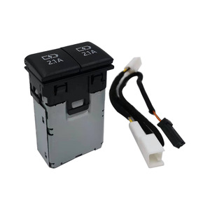 Interruptor USB para coche, 2 puertos, 12V, para Toyota Highlander Levin Corolla Camry Avalon - Product Image 2