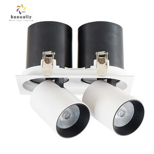 360 Gimbal Swing LED Downlight 10W Anti-Glare Lentille En Aluminium Moulé Sous Pression Triac CE/EMC/LVD/RoHS Certifié Home Office Rond/Carré - Product Image 4