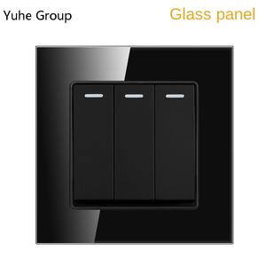 Interruptor de Pared Táctil de Vidrio Templado de Alta Calidad, Interruptor Electrónico de Pared para Hotel, Interruptor de 3 Pines, 1 Vía/2 Vías, Enchufe IP20 de 2 Tomas - Product Image 5