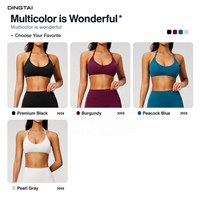 Ensemble de soutien-gorge de sport et leggings à séchage rapide brossé Dingtai, nouvelle arrivée, pour femmes, 2 pièces, pour la course à pied, le yoga et la remise en forme en plein air