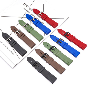 20mm 22mm FKM Rubber Watch Strap Sport Silicone Fluorine Rubber Watch <strong>Bands</strong> for Rolex Green Water <strong>Ghost</strong> - Product Image 4