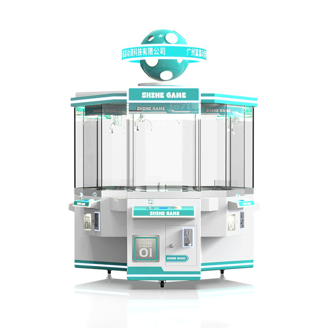 Shiguang New Design Large & Small Claw Machine Stainless Steel & Iron Plush Toy English Language