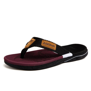 Chanclas de suela gruesa para hombre, antideslizantes, resistentes al desgaste, informales, combinables con todo, para verano, playa y mar - Product Image 5