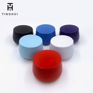 กระป๋องโลหะทรงกลมสวยงามพร้อมฝาปิดสำหรับเทียน ขนาด 4 ออนซ์ 8 ออนซ์ กระป๋องเปล่าสำหรับใส่เทียนพร้อมฝาปิด - Product Image 5