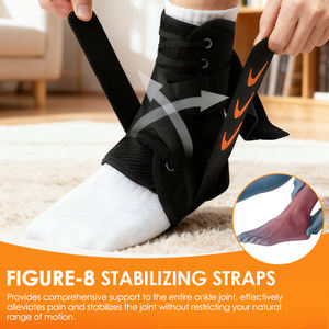 Penyangga Pergelangan Kaki untuk Olahraga Basket, Pelindung Kaki, Penyangga Cedera Keseleo, Pembalut Kaki, Penyangga Pergelangan Kaki untuk Kaki Jatuh, Penstabil Pergelangan Kaki - Product Image 5