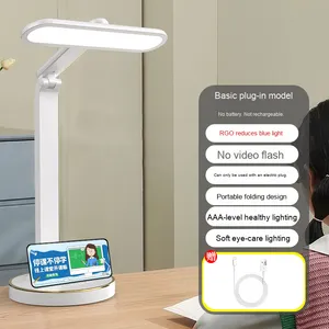 Hiện đại có thể sạc lại LED bàn đèn đa chức năng cạnh giường ngủ đèn đọc sách với bảo vệ mắt cho sinh viên đại học ký túc xá sử dụng - Product Image 1