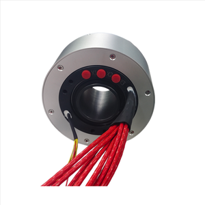 Anillo Colector Combinado Eléctrico y Neumático de <span class=keywords><strong>16</strong></span> Vías con Diámetro de 60 mm |   10x30A de potencia, 6x2A de señal, <span class=keywords><strong>3x</strong></span> aire para maquinaria de carpintería - Product Image 6