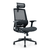 Chaise de bureau moderne en maille ergonomique avec support lombaire réglable en hauteur à bon prix