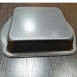 Molde para hornear cuadrado antiadherente de acero al carbono de 28x24 cm para hornear pizza, molde para pastel, multifuncional, apto para horno. - Product Image 5