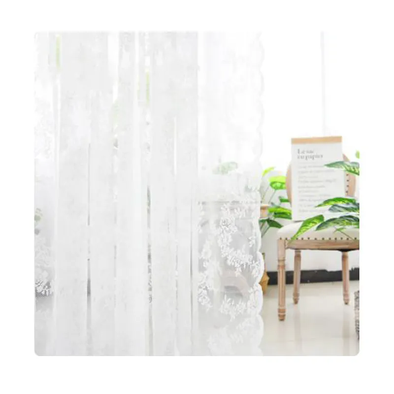Lace Window Curtains for Living Room balcony Bedroom Modern Tulle Voile Organza Curtains Fabric Drapes