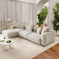 Canapé d'angle modulaire en forme de L, moderne et simple, pour appartement ou villa, confortable, blanc, meubles de salon