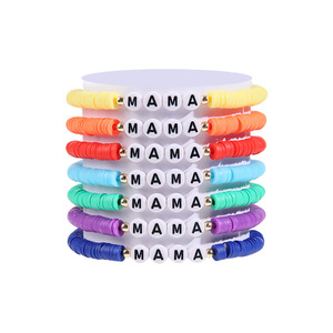 Fashion <b>Beaded</b> <b>Bracelet</b> Set Multicolor Letter Heart Glow In Dark For Women Gift Jewelry Yiwu Origin - Product Image 5