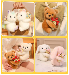 Oso de Peluche con Ramo de Rosas, Lindos Osos de Peluche para Parejas, Regalos para Chicas en Festividades - Product Image 2