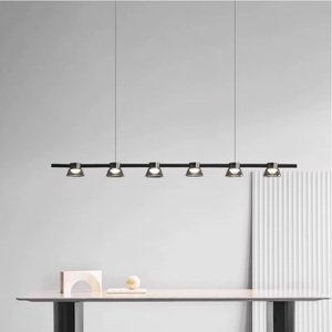 Table à manger ronde en verre minimaliste italienne moderne avec installation facile au plafond forme carrée pour salon ou bar - Product Image 1