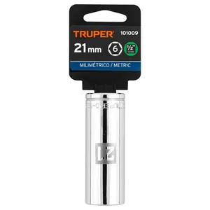 Juego de Llaves de Tubo de 21 mm, 6 Puntas, Accionamiento de 1/2'', Marca TRUPER - Product Image 4