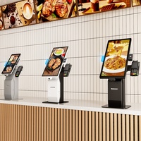 Máquina de Pedidos de Autoservicio, Máquina de Pago con Soporte para Escaneo de Código QR, Pago Facial NFC y Función de Impresión