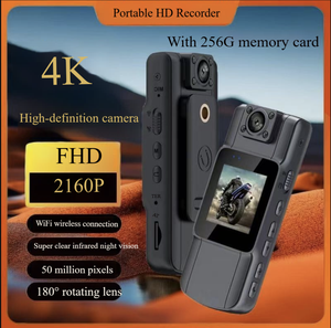 กล้องบันทึกภาพ 4K อัลตร้าเคลียร์ พร้อม WiFi ติดตั้งบนหน้าอก สำหรับกิจกรรมกลางแจ้ง ปั่นจักรยาน ป้องกันการสั่นไหว รองรับการบันทึกสูงสุด 256GB - Product Image 6