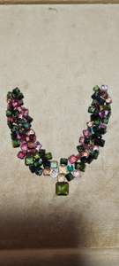 Alta calidad turmalina Natural multicolor cuadrado Octágono piedra preciosa para anillo collar pendientes pulsera - Product Image 3