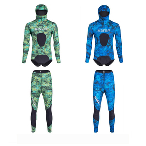 Combinaison de plongée en néoprène Hisea <span class=keywords><strong>Seac</strong></span> 3,5 mm pour homme, combinaison de plongée divisée, vêtements de pêche et de chasse, matière intérieure CR, peau lisse - Product Image 4