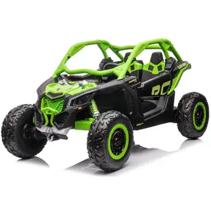 Carro elétrico UTV MX de 2 lugares 24V Buggy infantil licenciado Can-Am Marverick Carros de passeio em aço grandes para meninas