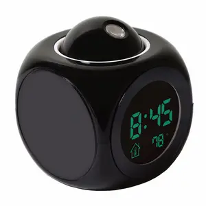 Relógio despertador led caseiro, mais novo despertador, lâmpada 3d, mudança de 7 cores, luz noturna, luz de construção para quarto, presentes promocionais