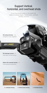 Drone K11 Max con Bombe d'Acqua, <span class=keywords><strong>3</strong></span> Telecamere 4K, Motore Brushless, Evitamento Ostacoli, Aereo RC con Palline in Gel, Giocattolo per Adulti - Product Image 2