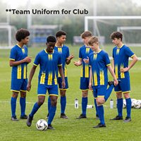 Maillot de football respirant à séchage rapide, uniforme de football sublimé, kit de football personnalisé, maillots de football fabriqués directement en usine