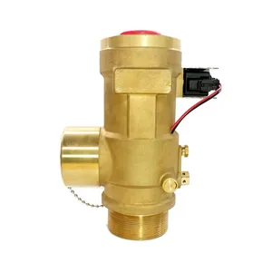Promotional top quality Brass FM 200/HFC 227 fire extinguisher cylinder valve with solenoid
