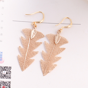 Conception parfaite réel lamina à <span class=keywords><strong>l</strong></span>'envers noë<span class=keywords><strong>l</strong></span> arbre nouvelle boucle d'oreille - Product Image 4
