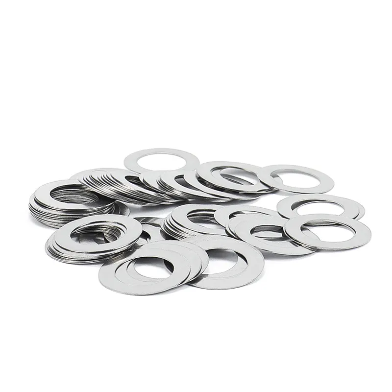 Disesuaikan stainless steel flat washer menyesuaikan shims 0.1mm 0.2mm 0.3mm aliran katup batas menyesuaikan logam shim