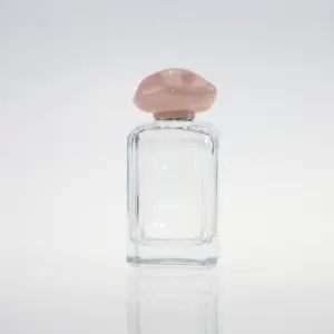 设计自己的香水玻璃瓶定制标志和颜色香水瓶100毫升