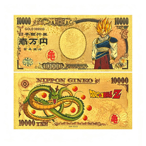 Tarjeta de Billete de 10000 Yenes con Lámina Dorada de Anime Japonés <span class=keywords><strong>Dragon</strong></span> <span class=keywords><strong>Z</strong></span>, 7 Diseños, Regalo Coleccionable de Manga - Product Image 3