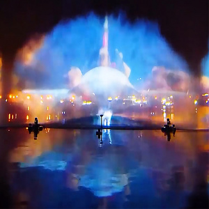 Proyección holográfica 3D de película de pantalla de agua de Navidad con visitantes Pantalla interactiva del Festival Espectacular espectáculo de agua - Product Image 3