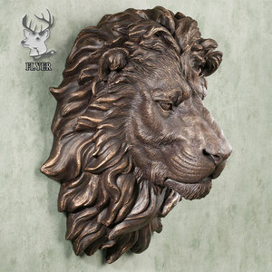 Décoration de jardin de luxe pour la maison, art antique, <span class=keywords><strong>plaque</strong></span> murale en bronze avec relief de tête de Méduse, statue, sculpture - Product Image 3