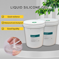 Gel de silicone électronique transparent bicomposant à faible viscosité et haute résistance 1:1 pour matériau de scellement électronique