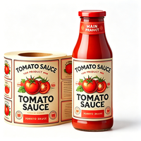 Étiquettes personnalisées durables pour bouteilles de sauce tomate - Autocollants adhésifs en vinyle imperméables et résistants à l'huile pour l'emballage alimentaire et les condiments