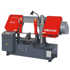 강철 막대 절단 밴드 톱 기계 금속 Bandsaw GB4235