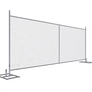 Different Color Portable Galvanized Temporary Fence