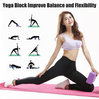 Bloques de Yoga de Espuma EVA de Alta Densidad Ecológicos con Logotipo Personalizado, Ladrillos de Pilates para Ejercicio y Fitness en Casa