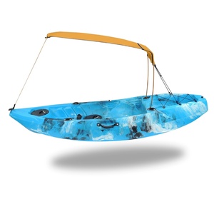 Auvent de protection solaire classique manuel, portable, tout-en-un, anti-UV et étanche, pour kayak, canoë, bateau, avec accessoires de fixation au sol - Product Image 1