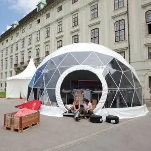 66ft Big Steel Outdoor Event Geodätische Struktur Einzigartiges Kuppel zelt für Buffets Party