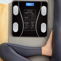 DON FELIZ SK19019 Pèse-personne intelligent à détection tactile numérique avec matériau ABS, capacité de 150 kg, utilisation multi-pièces