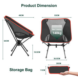 <span class=keywords><strong>Chaise</strong></span> de pêche <span class=keywords><strong>pliable</strong></span> portable et légère, bon marché, pour le camping et la lune - Product Image 2