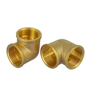 IFAN Wholesale Product Transport Hot Water Gold Plating Color 58-3 Brass 1/2"-2" Female Elbow