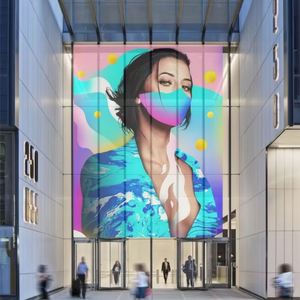 P4-8 intérieur Super mince clair LED Film affichage Flexible holographique Transparent écran verre vidéo magasin de détail affiche numérique - Product Image 1