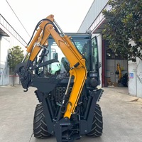 Chargeuse-pelleteuse diesel personnalisable avec transmission hydraulique, roulement haute performance, grappin, tarière, fourche et outils auxiliaires en option