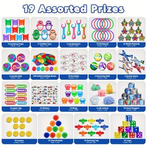 250 pièces de jouets assortis Coffret au trésor Jouets pour la classe Récompenses pour les fêtes d'anniversaire Cadeaux pour les fêtes de carnaval Remplisseurs de piñata - Product Image 3